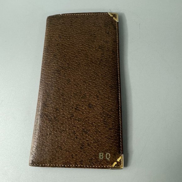 Authentic Vintage Gucci 60-70's Bi-fold Brown Leather Long Wallet - Picture 2 of 15